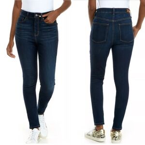Women’s Crown & Ivy High Rise Skinny Ankle Jeans Denim Stretch Size 14 Regular